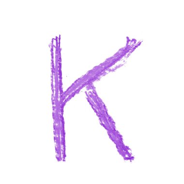 Tek elle çizilmiş mektup izole