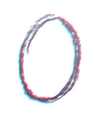 Tek elle çizilmiş mektup izole