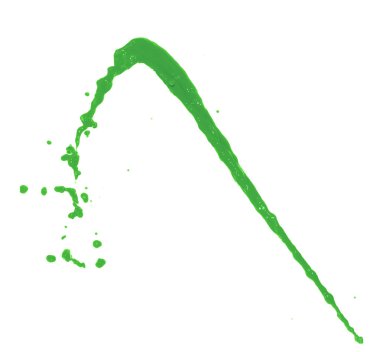 Hareket sıvı sıçrama izole