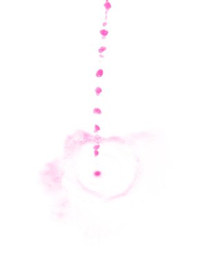 Hareket sıvı sıçrama izole