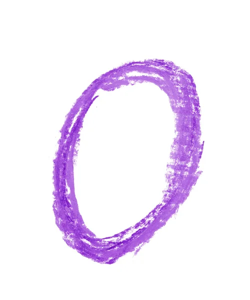 Simbolo numero disegnato a mano isolato — Foto Stock