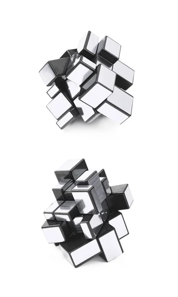 Variation of a puzzle cube isolated — Stock Photo, Image