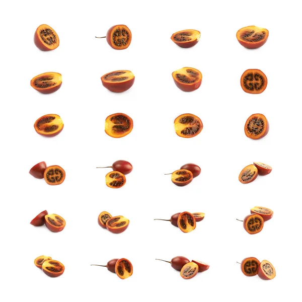 Meerdere tamarillo fruit composities — Stockfoto