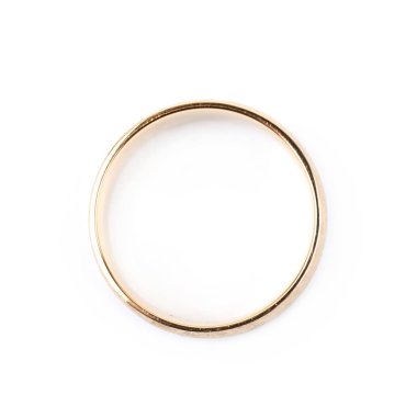 Altın Alyans Yüzük izole