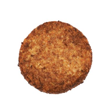 Vejetaryen havuç şnitzel izole