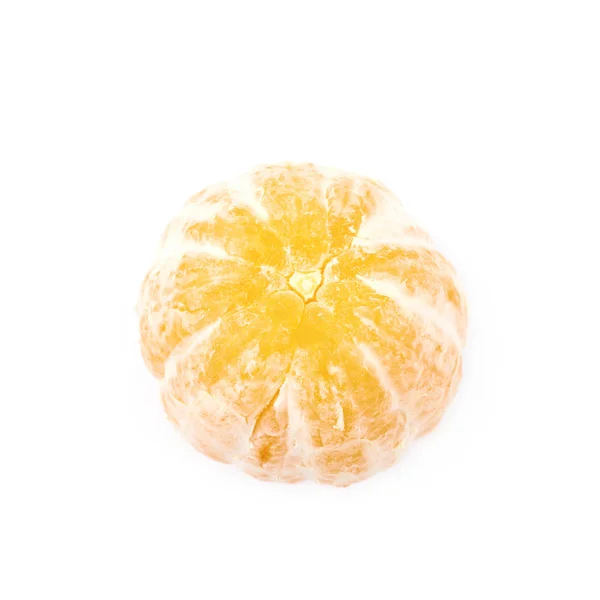 Orange pelée isolée — Photo