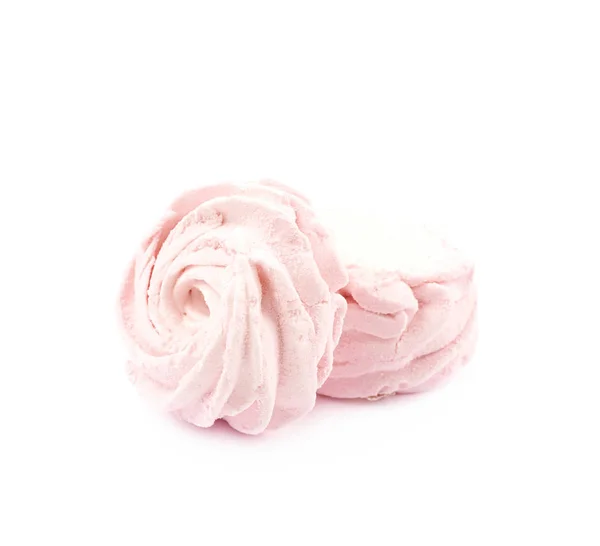 Marshmallow zephyr confectie geïsoleerd — Stockfoto