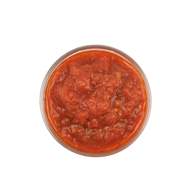 Salsa de tomate Marinara en un vaso — Foto de Stock