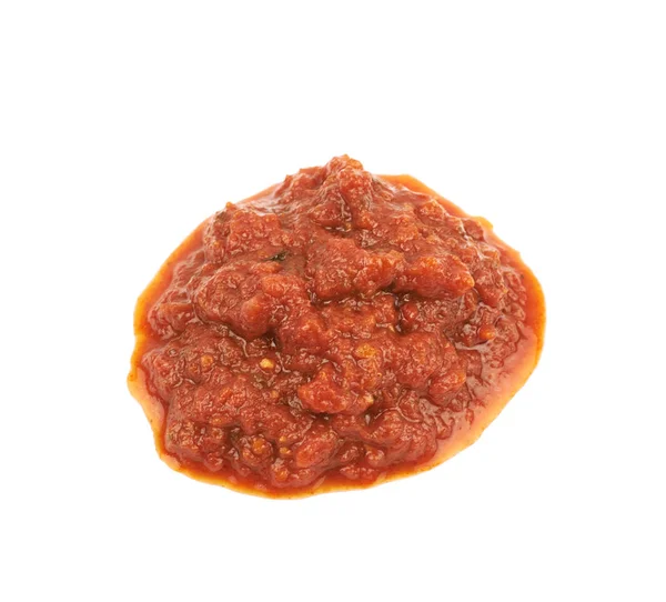 Pfütze aus Marinara-Tomatensauce — Stockfoto