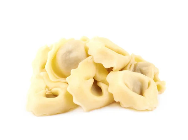 Pile of ravioli pasta isolated — Stock Photo, Image