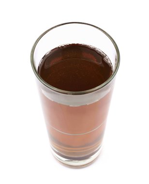 Buzlu çay izole uzun cam