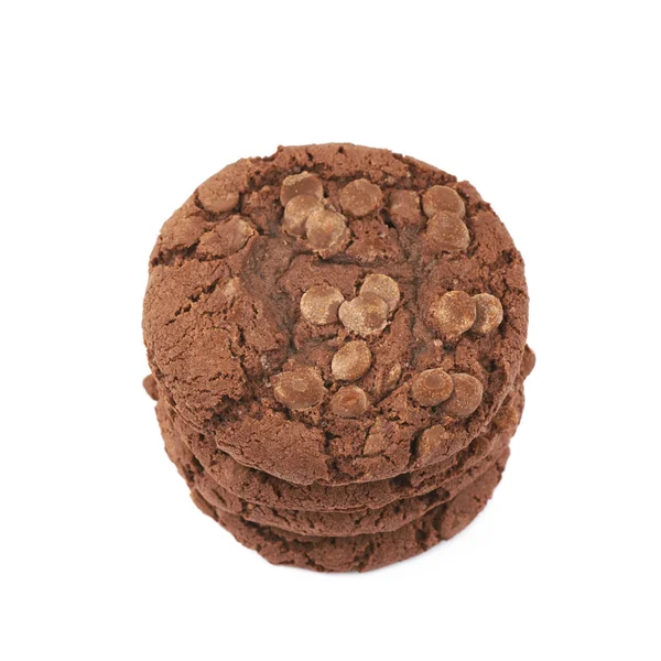 Galleta de chocolate chip aislado — Foto de Stock