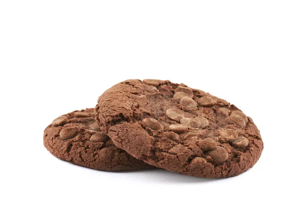 Ciocolata Chip Cookie izolat — Fotografie, imagine de stoc