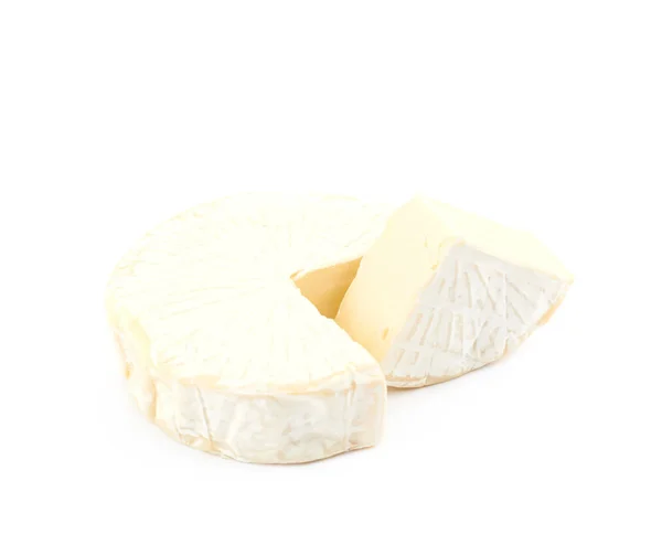 Queijo Brie isolado — Fotografia de Stock