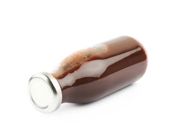 Botella de salsa barbacoa aislada —  Fotos de Stock
