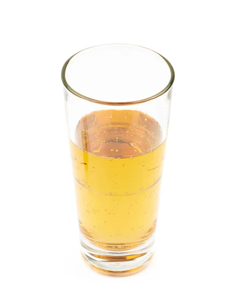 Tall glass of lager beer isolated — Stock Photo, Image