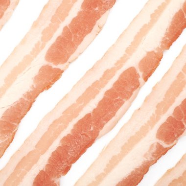 Çiğ Jambon dilimleri ile kaplı yüzey