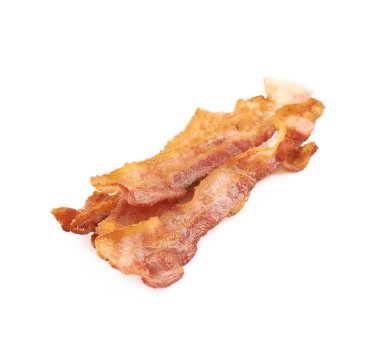 Kızarmış domuz pastırması kompozisyon izole