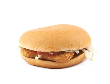 İzole genel burger kompozisyon