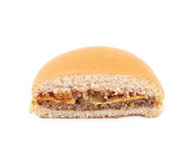 İzole genel burger kompozisyon