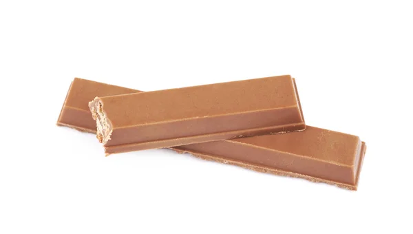 Wafer revestido de chocolate isolado — Fotografia de Stock