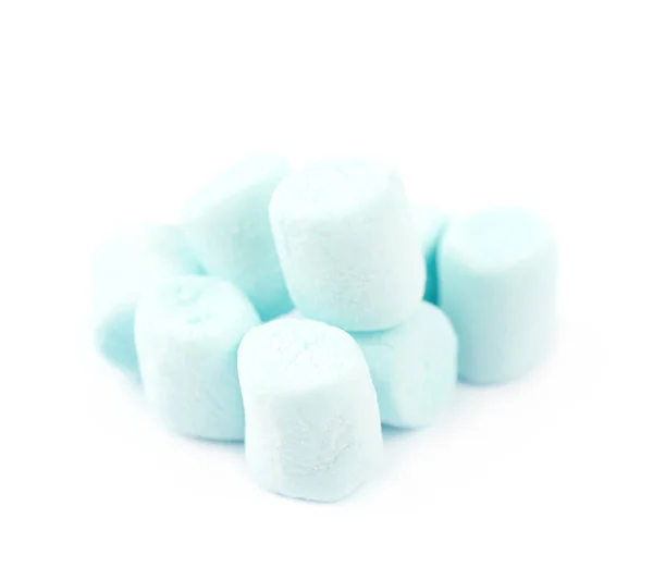 Stapel mini marshmallows geïsoleerd — Stockfoto