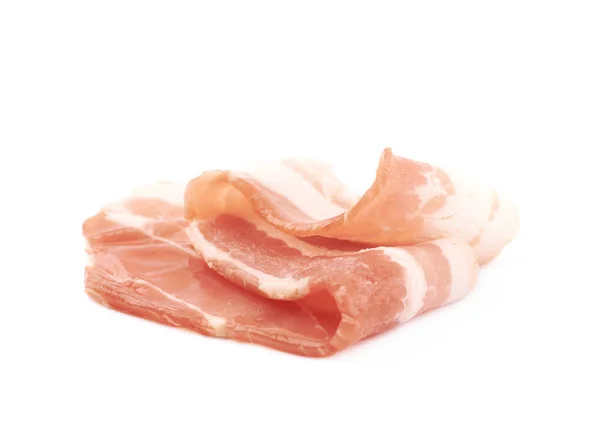 Raw bacon composition isolated — Stock Photo, Image