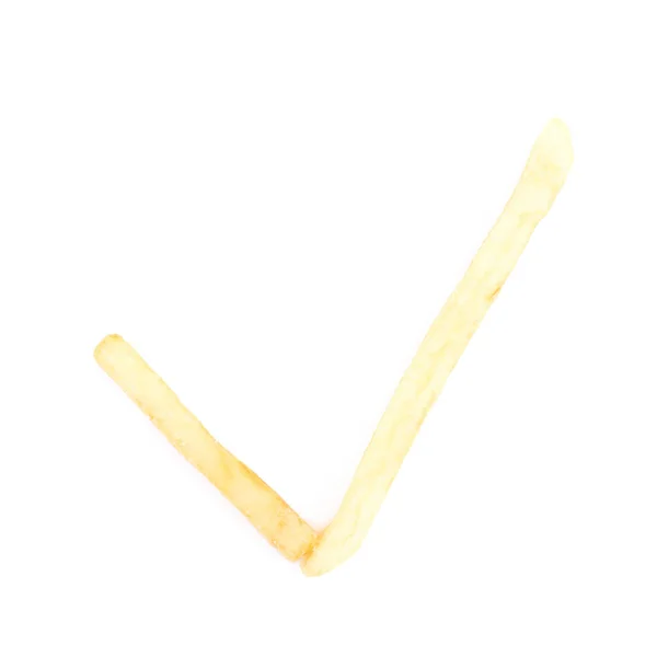 French fries composition isolated — Stock Photo, Image