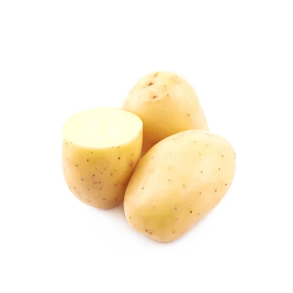 Rohe Kartoffelzusammensetzung isoliert — Stockfoto