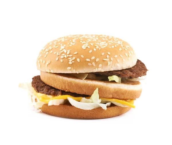 Generic burger composition isolated Stock Photo