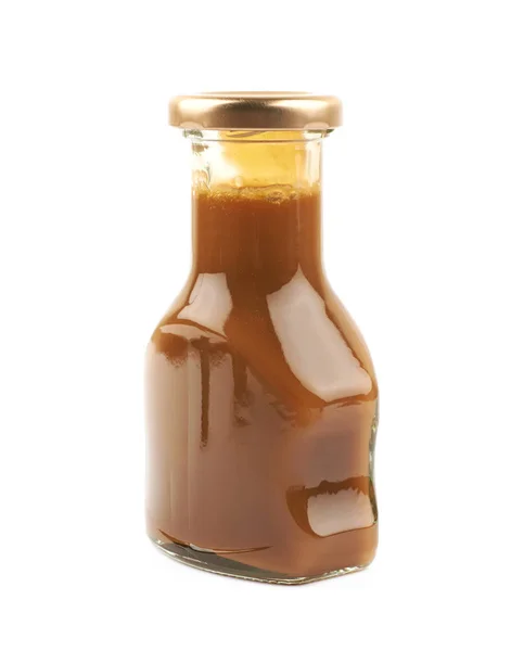 Botella de salsa de caramelo aislada — Foto de Stock