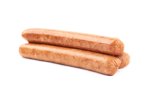 Hot dog worst samenstelling geïsoleerd — Stockfoto