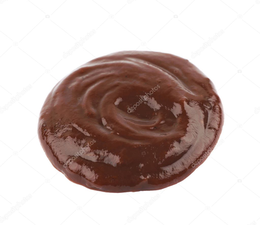 Splash of barbecue sauce isolated