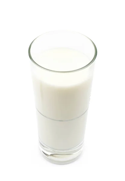 Tall glass of milk isolated — Stock Photo, Image