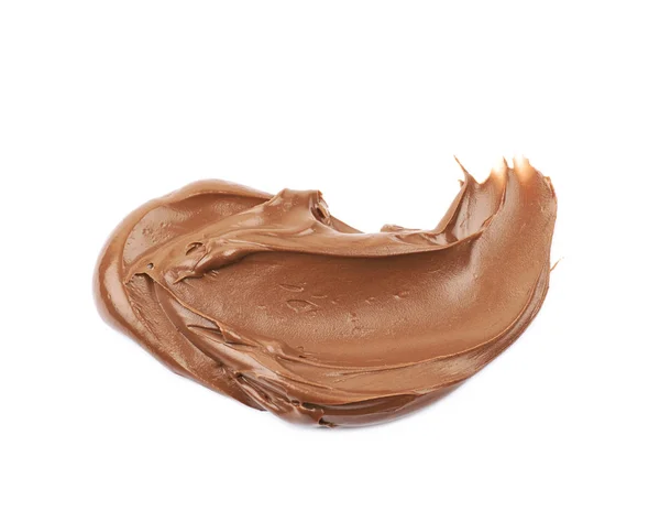 Untar mantequilla de crema de chocolate aislado — Foto de Stock