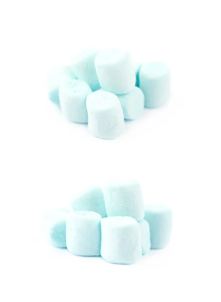 Mini marshmallows elszigetelt halom — Stock Fotó