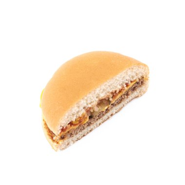 İzole genel burger kompozisyon