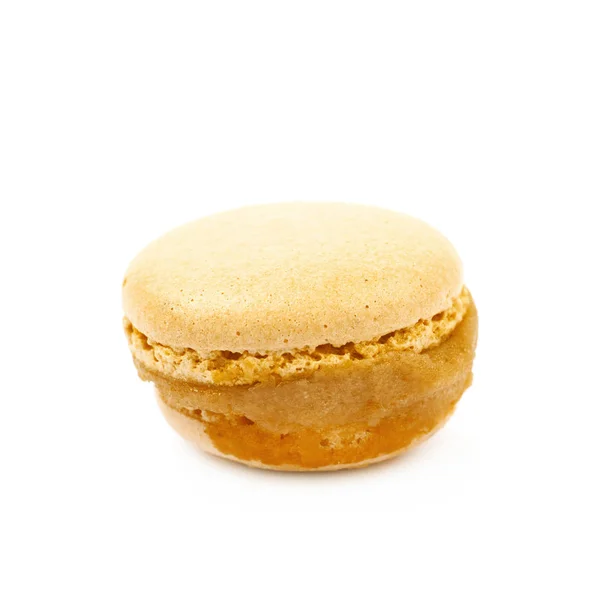 Biscoito macaron único isolado — Fotografia de Stock