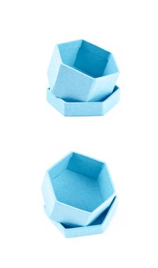 İzole kağıt hediye kutusu