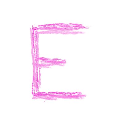 Tek elle çizilmiş mektup izole