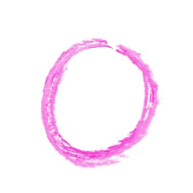 Tek elle çizilmiş mektup izole