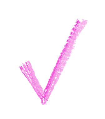 Çizilmiş Evet onay işareti işaret