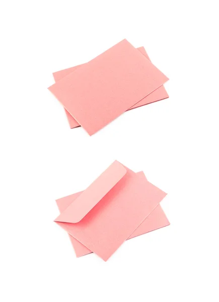 Pile of paper envelopes isolated — Stock Photo, Image