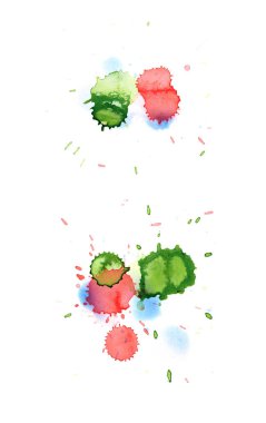 Sulu boya damla leke izole