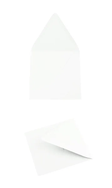 Quadratisch geformter Papierumschlag isoliert — Stockfoto