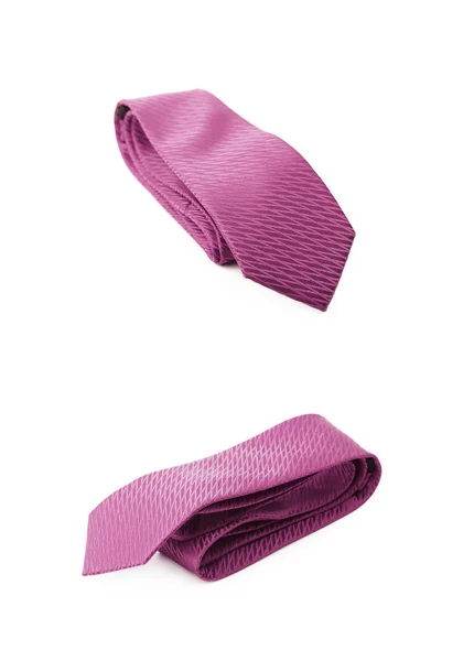 Διπλωμένο γραβάτα απομονωμένες — Φωτογραφία Αρχείου