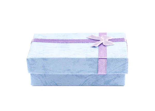 Gift box with a bow isolated — Stock Photo, Image