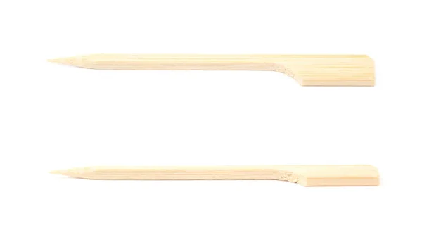 Único palito de madeira isolado — Fotografia de Stock