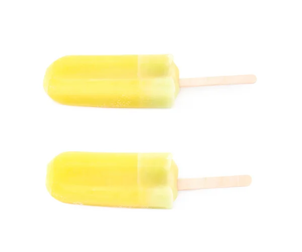 Frozen juice popsicle isolated — Stock Photo, Image