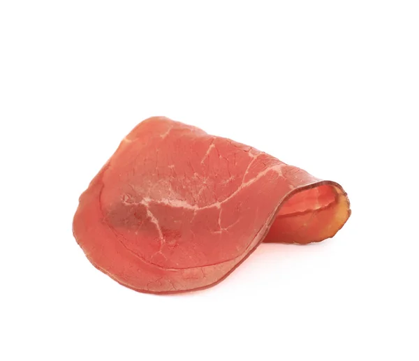 Sliced Ham Isolated White Background — Stock Photo, Image